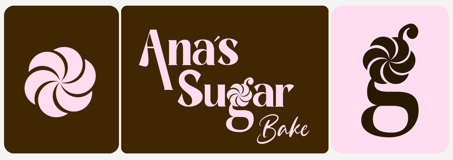 versiones de logotipo e isotipo para marca de galletas