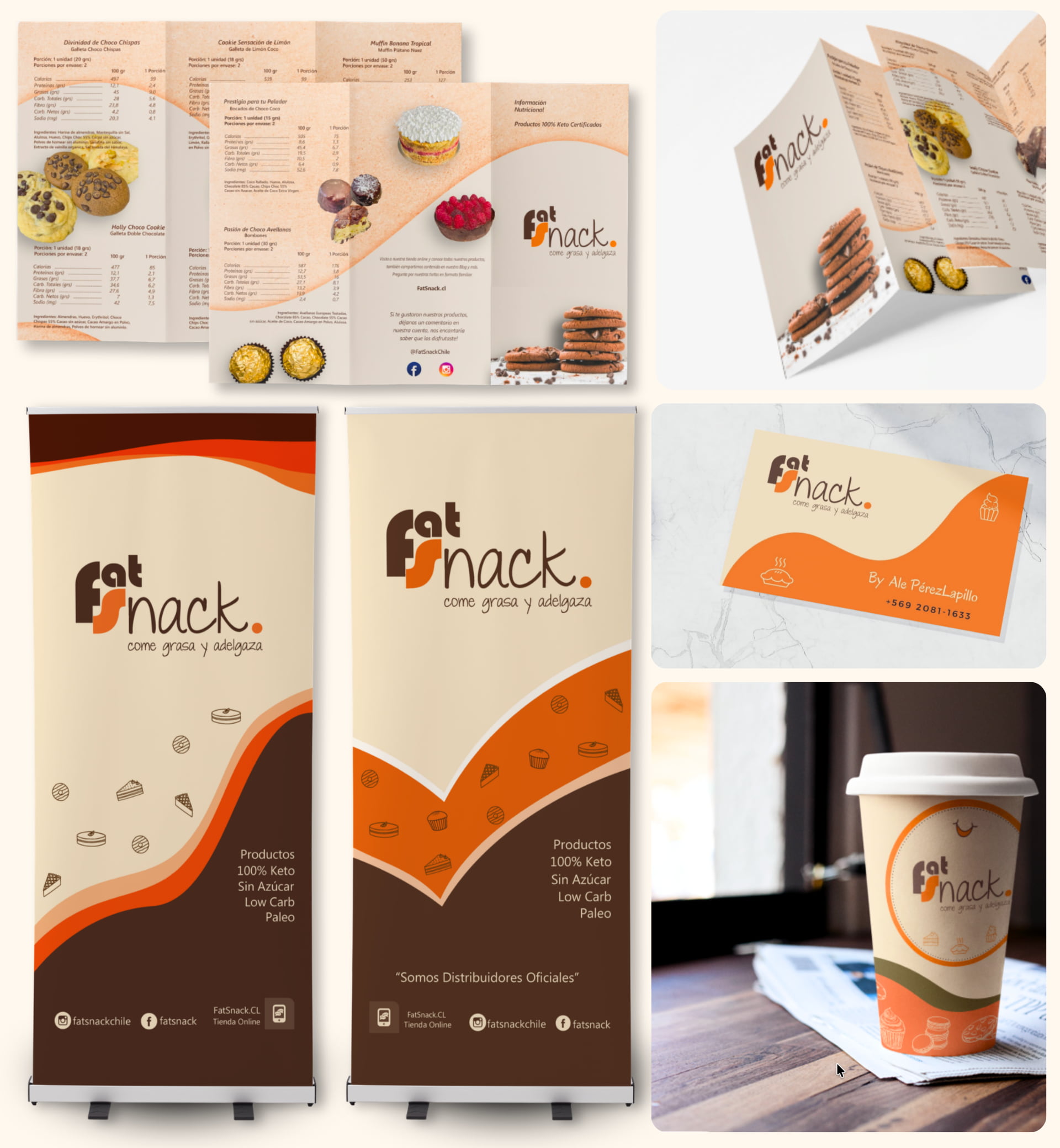 diseño de papeleria de marca, tajertas, folletos, flyers, tazones, ejemplos de brading de marca media shining